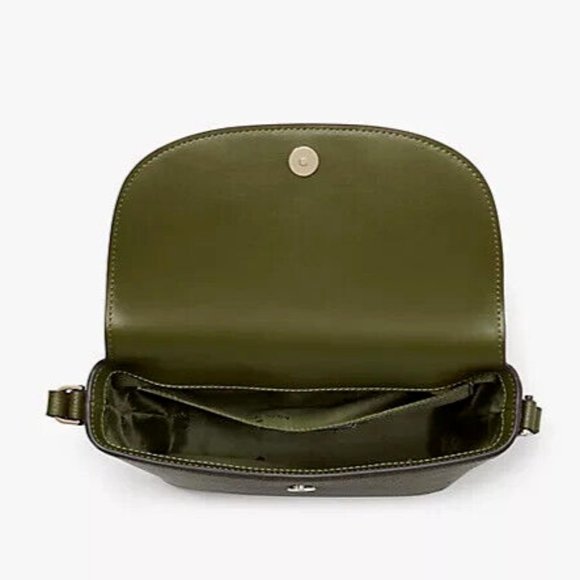 New Kate Spade Emmie Flap Crossbody Leather Enchanted Green - Picture 4 of 5